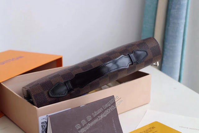 lv錢包 ZIPPY大號錢夾 N41503 棋盤格 lv男士手提錢包  lvqb1101